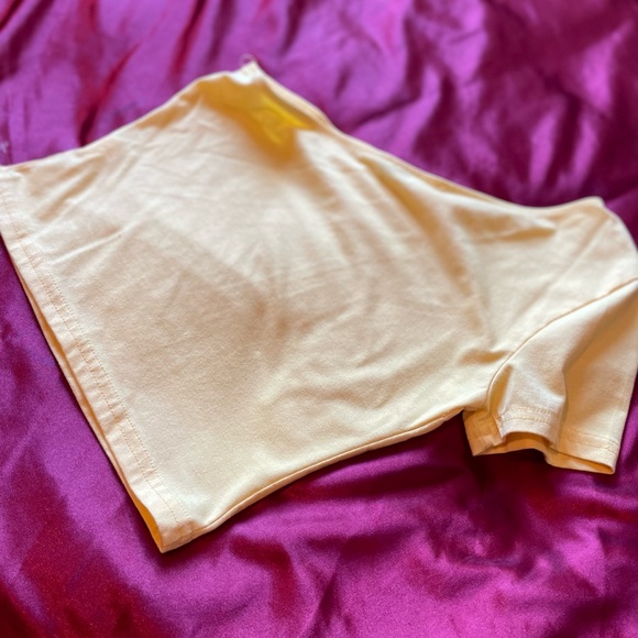 Medium Yellow SHEIN one shoulder crop top - Picture 1 of 4